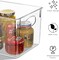 Sorbus Large Plastic Storage Bins - for Kitchen Organization, Pantry Organizers and Storage, Fridge Organizer - Clear Storage Bins (8 pack)
